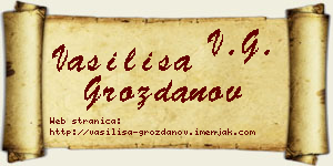 Vasilisa Grozdanov vizit kartica